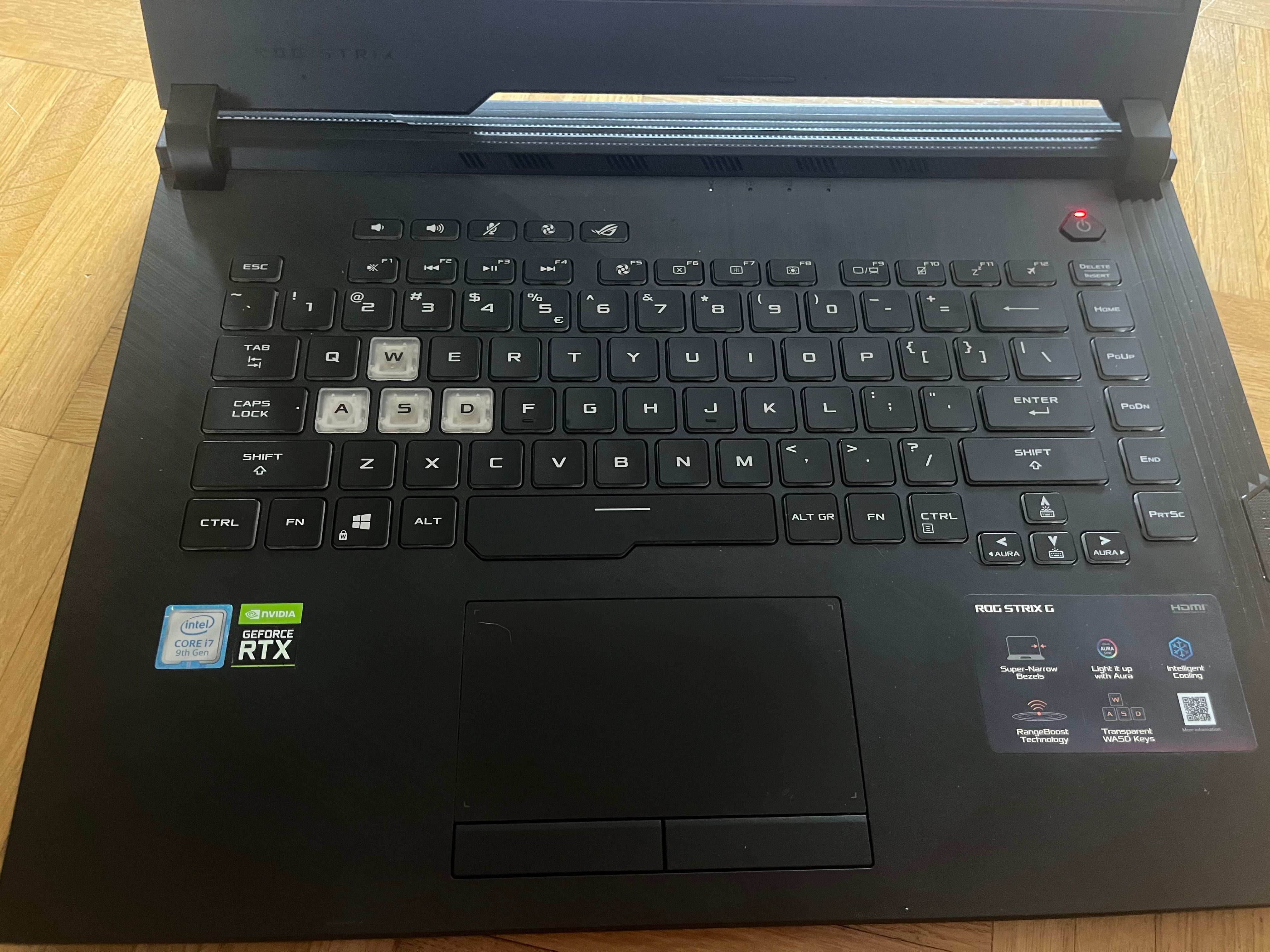 Laptop Gamingowy ASUS ROG Strix G 15,6” i7-9750H RTX2060 16GB/512GB