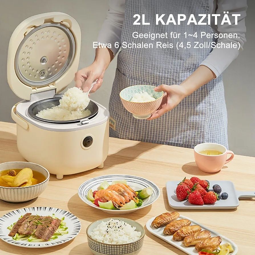 Urządzenie do gotowania ryżu Bear z garnkiem do gotowania 2L