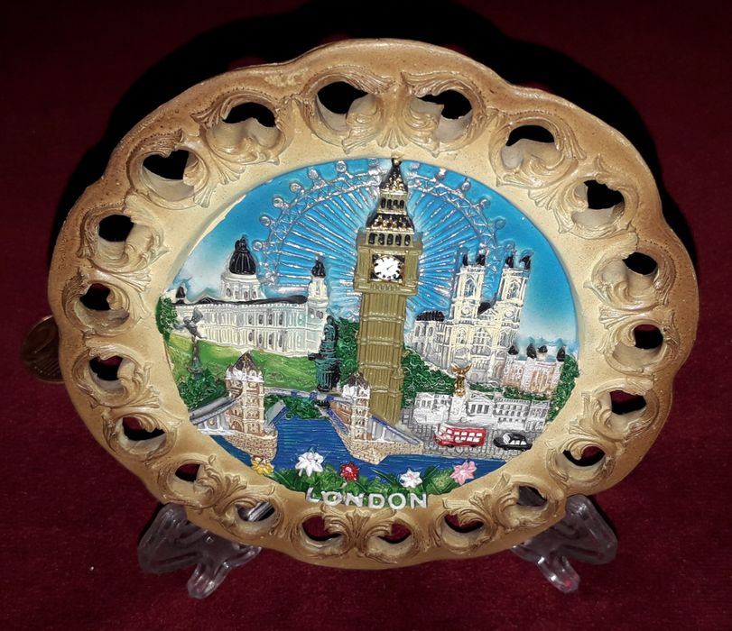 Recordação de Londres em ceramica