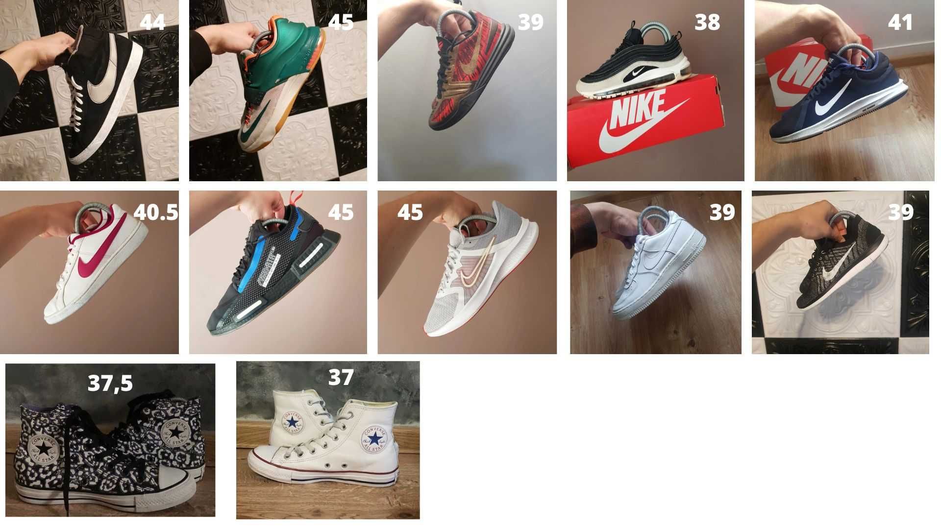 Zestaw 21 par butów Nike Adidas Under Armour Converse Jordan 36-48