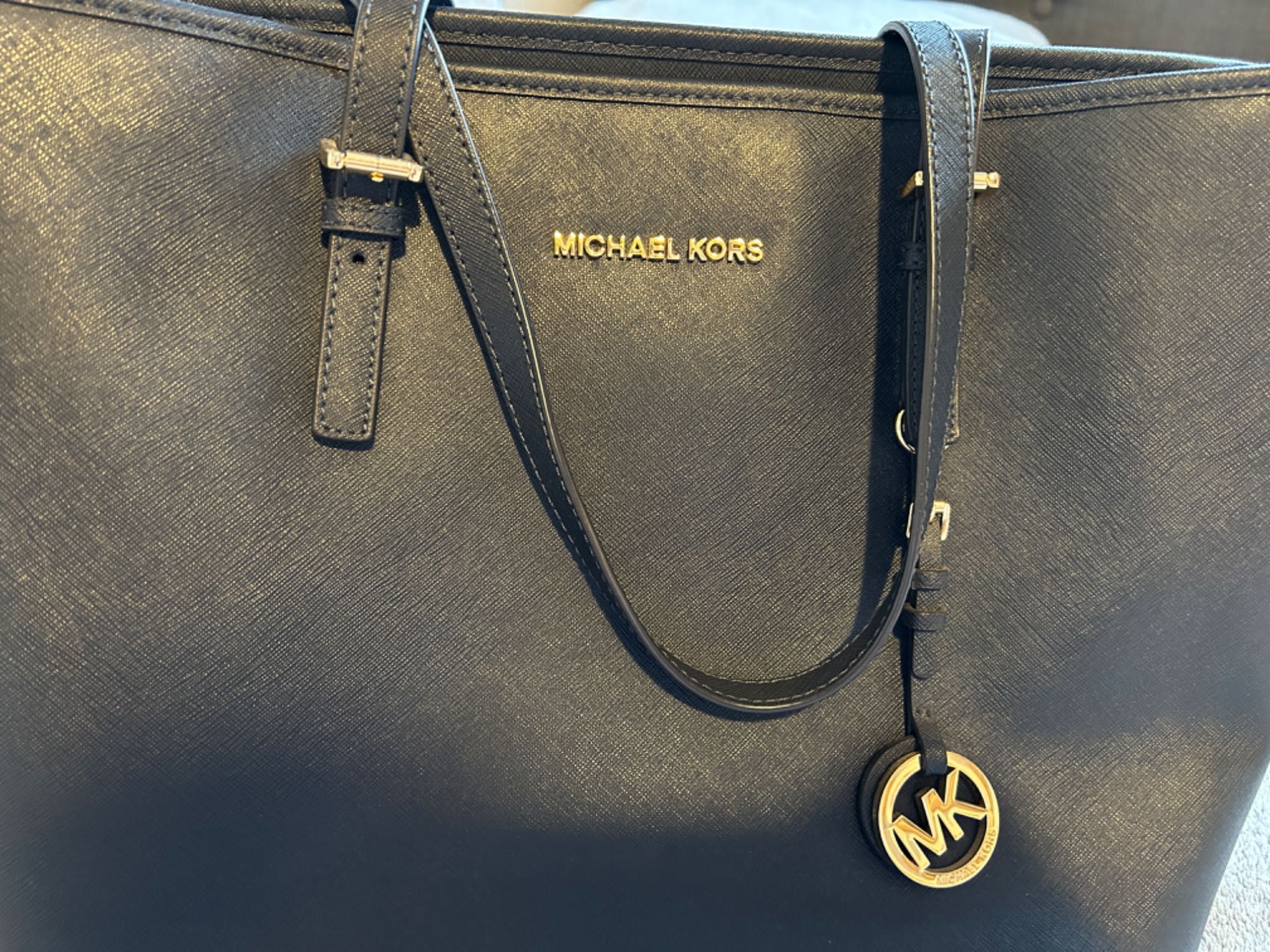 Torebka shopper Michael Kors granatowa