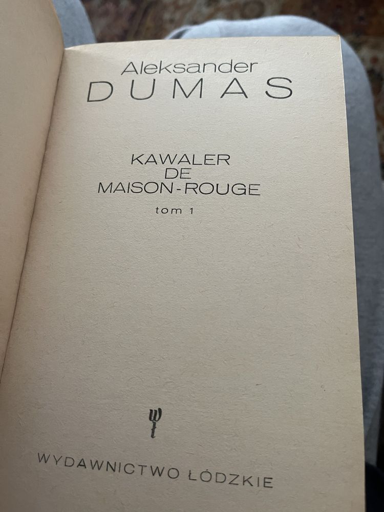 Kawaler de Maison-Rouge Aleksander Dumas DTR