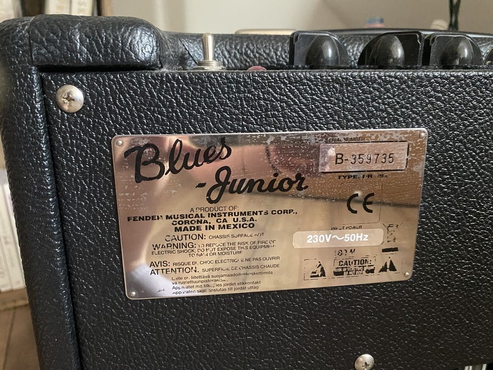 Wzmacniacz lampowy fender blues junior