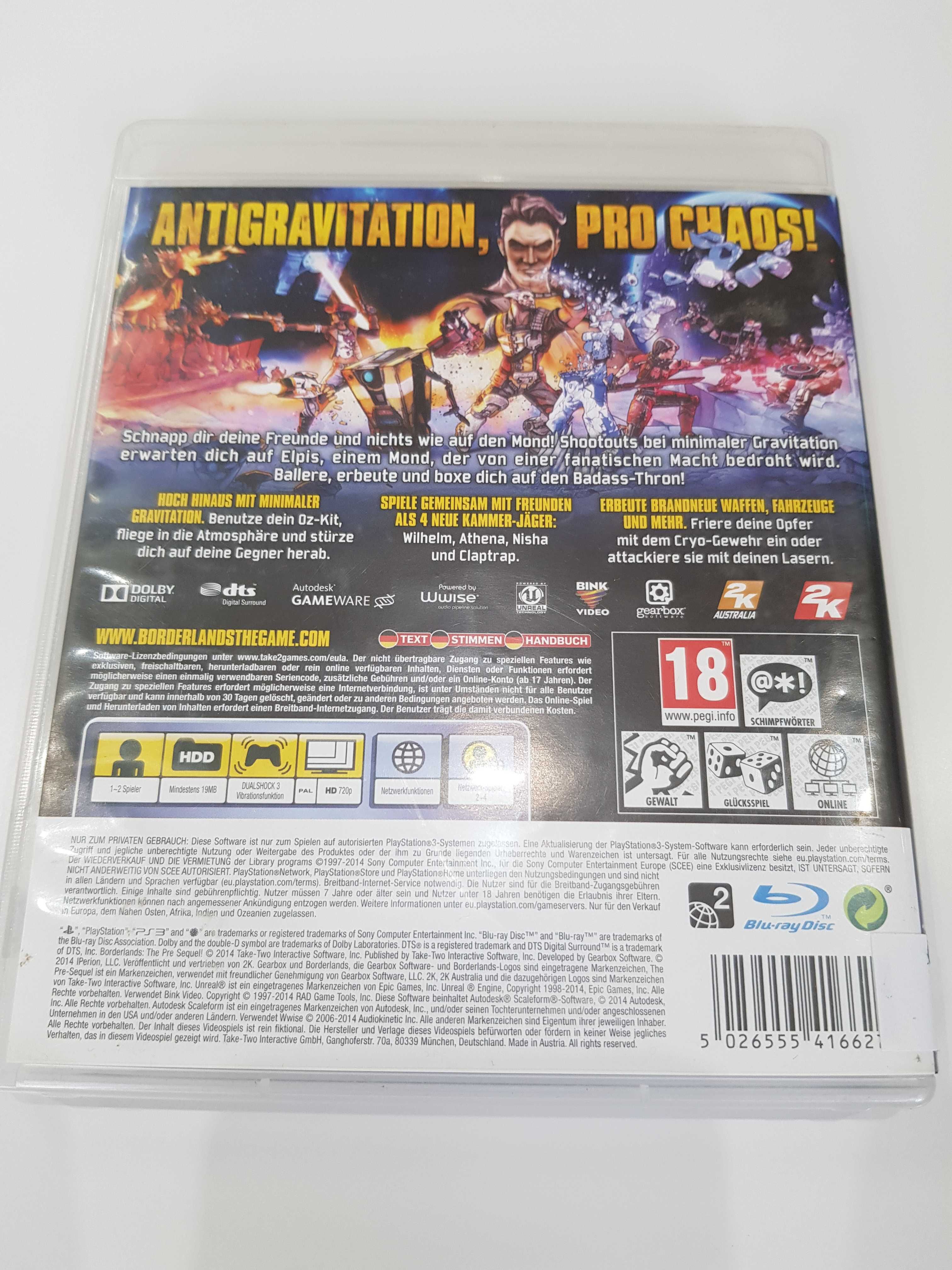Borderlands the pre-sequel PS3 Sklep Iława