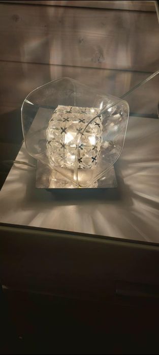 Lampka szklana obrotowa