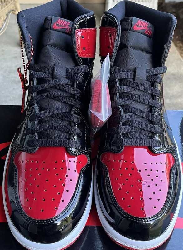 Jordan1RetroHighOGPatentBred-Nowe i nieużywane R-37.5