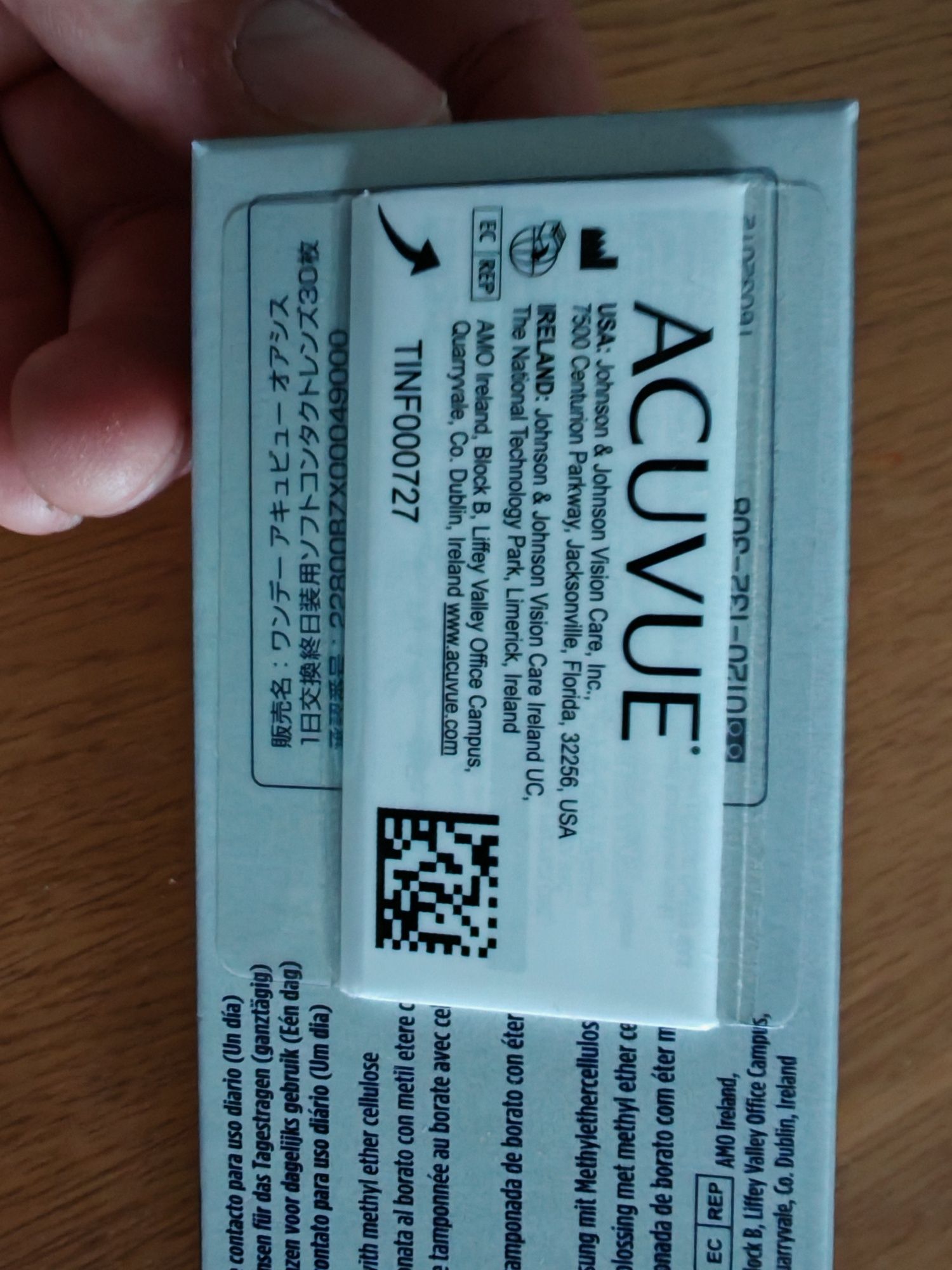 Soczewki jednodniowe ACUVUE OASYS 30szt - 1,25