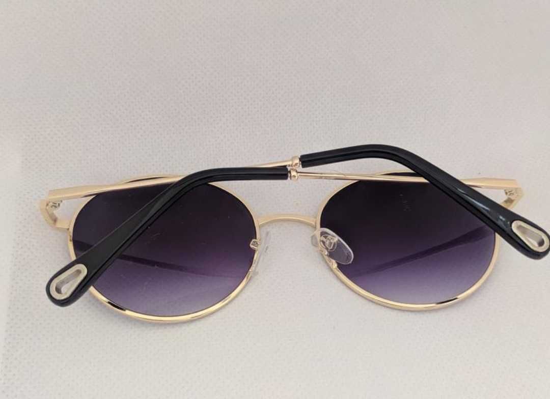 Чоловічі сонцезахисні окуляри круглі фіолетова лінза 2024 модель