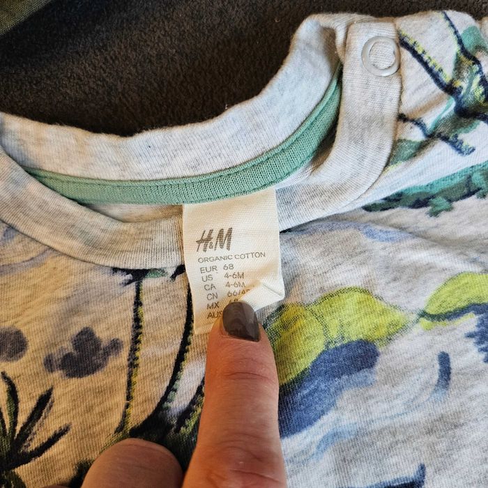 Zestaw ubranek dla chłopca, r.68, H&M, rampersy, komplety