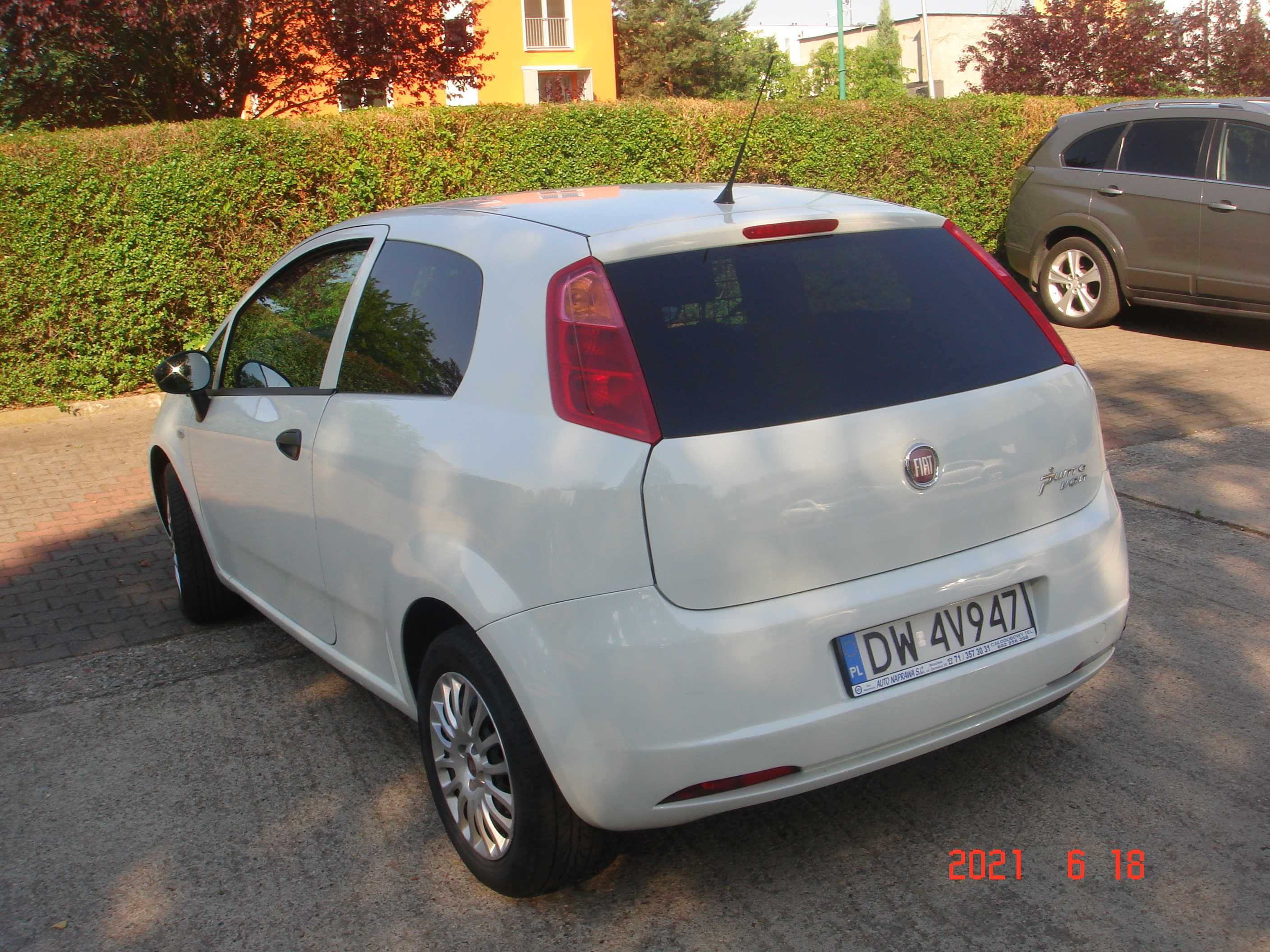 FIAT GRANDE PUNTO VAN 1.4 + LPG 2012/2013(ciężarowy)Wrocław,Fakt. VAT,