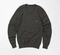 DSQUARED2 Vintage V-neck Mohair Sweater Knitted Jumper чоловічий свет