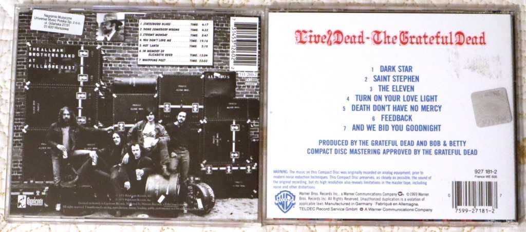 The Allman Brothers Band / The Grateful Dead - koncertówki