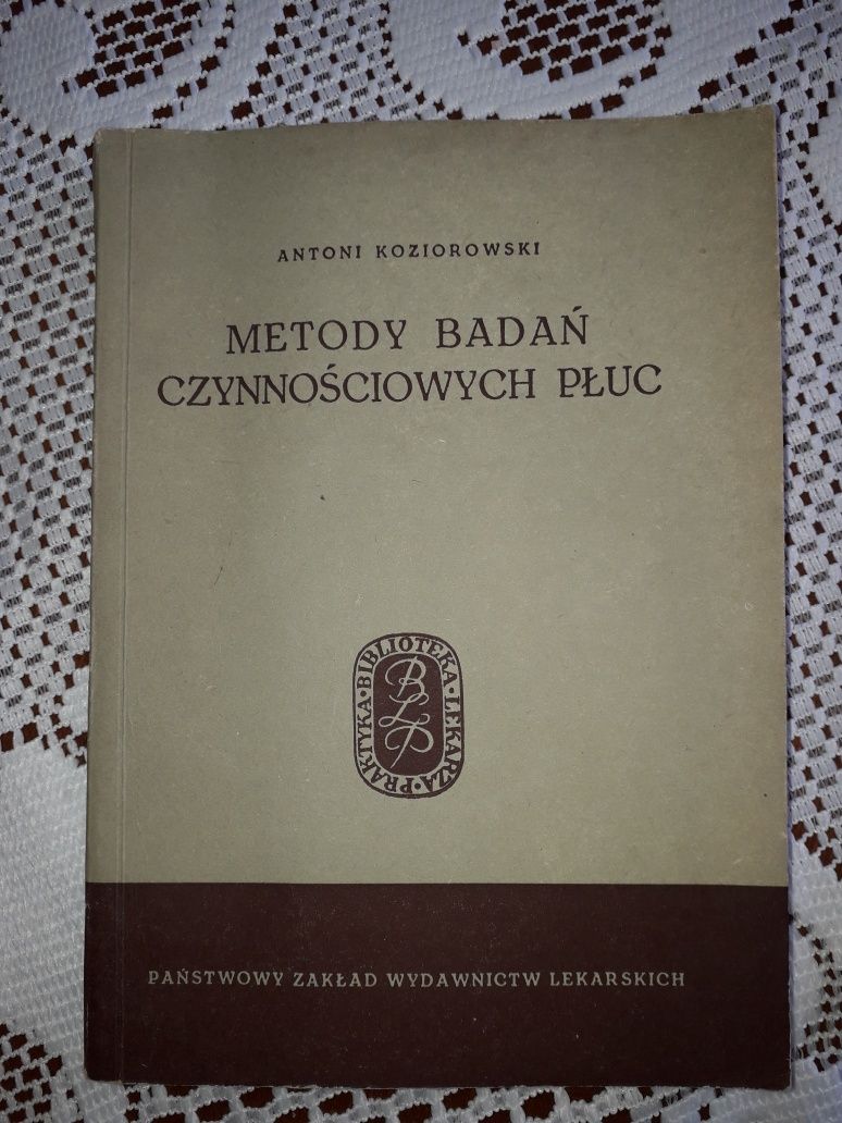 Metody badań czynnościowych płuc książka medyczna