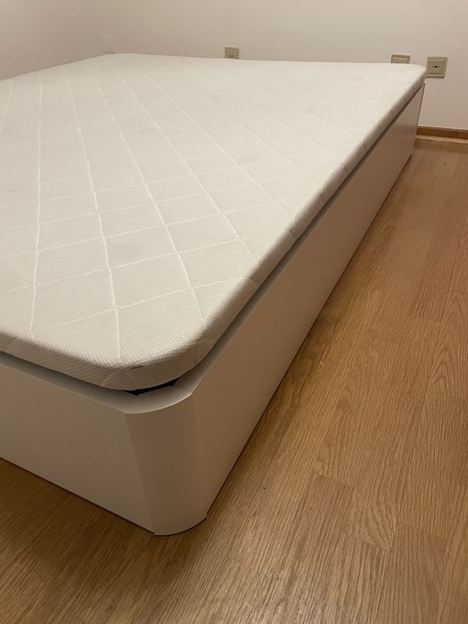 Sommier de Madeira Wenge Branco 160x200