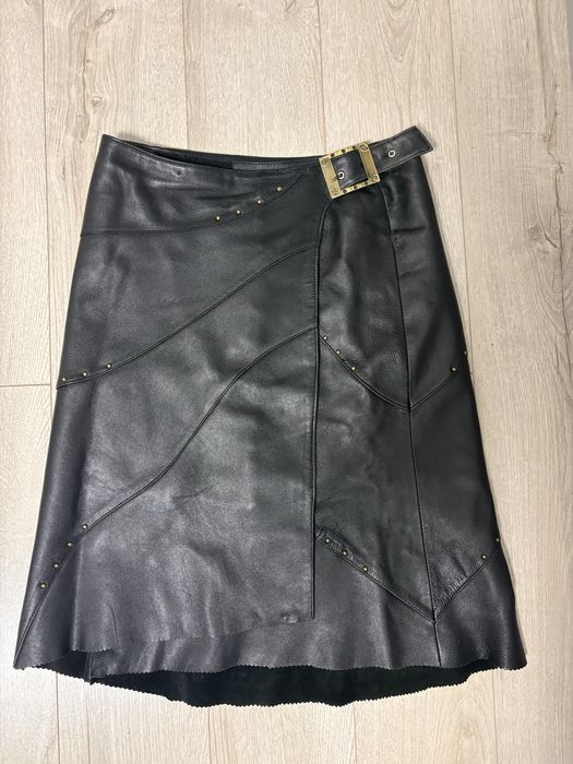 Спідниця з натуральної шкіри