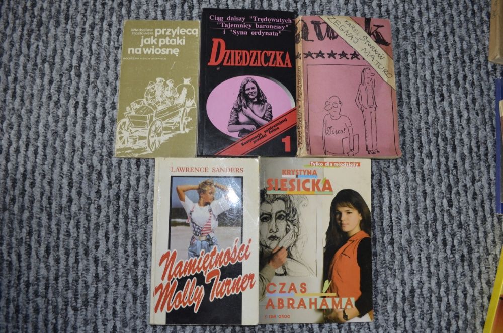 Zestaw 5 książek młodzieżowych