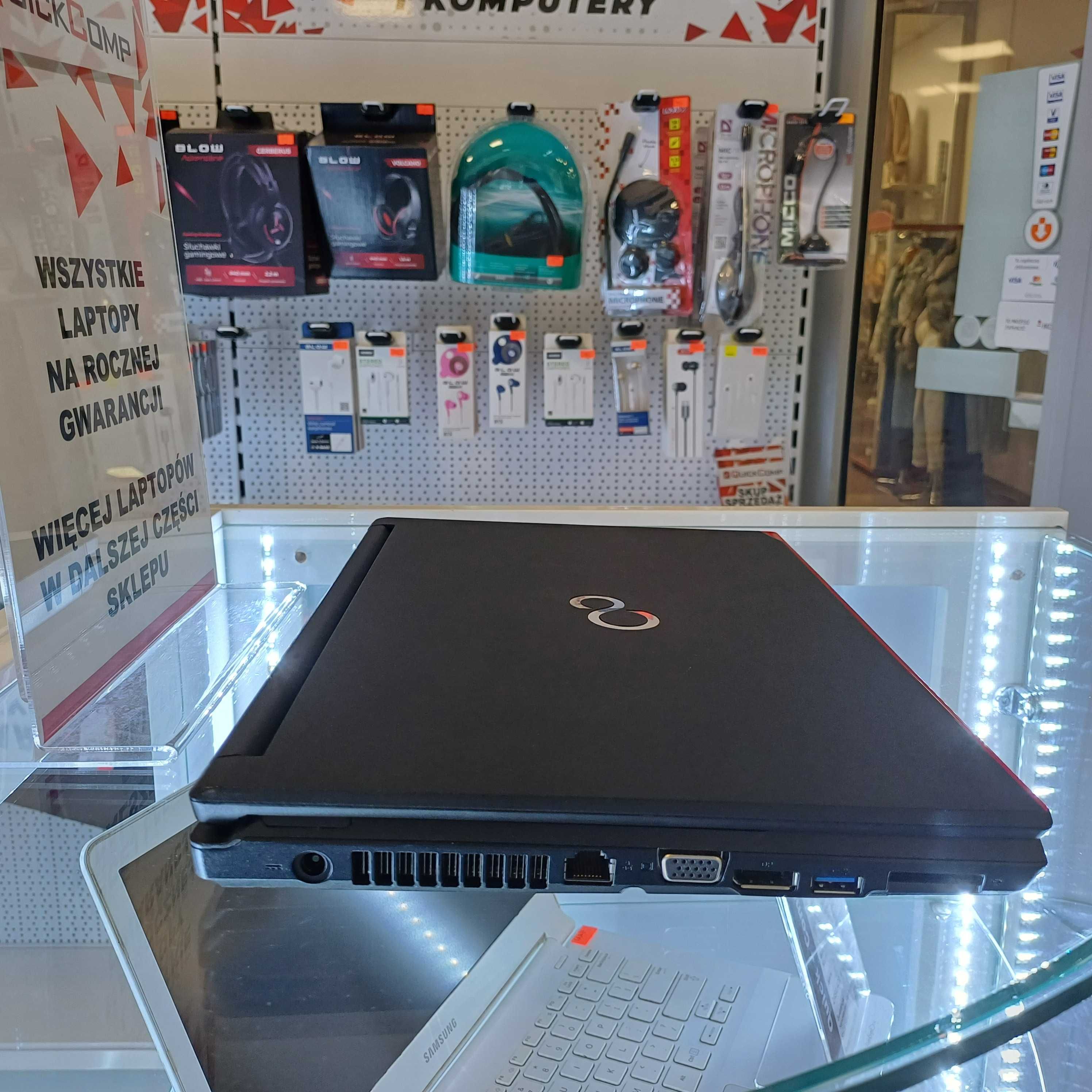 Laptop Fujitsu 2x1,60Ghz / 16GB DDR4 / 500GB SSD / WIN 10 - Jak Nowy!