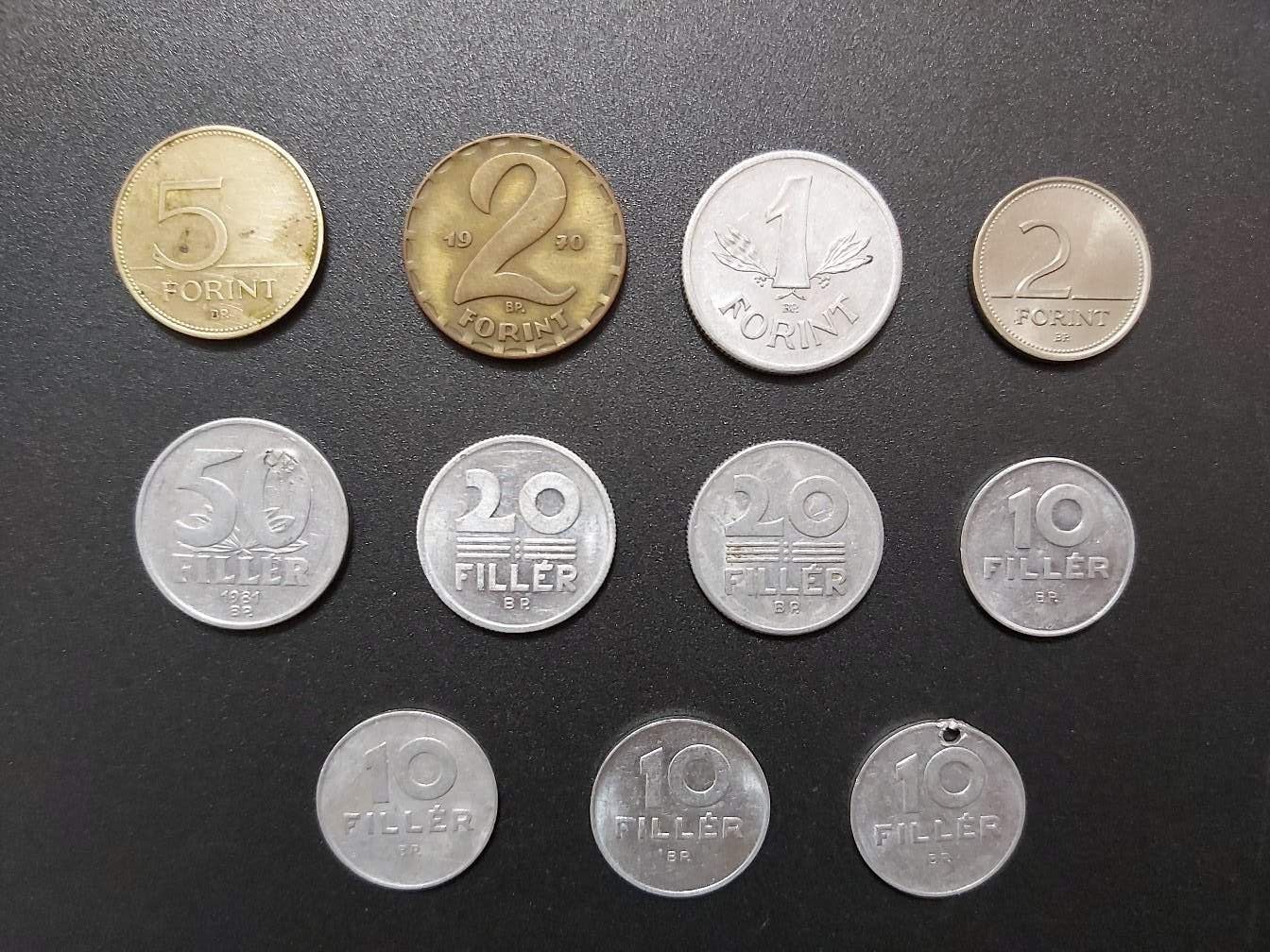Монеты Венгрии, Форинты, Филлеры