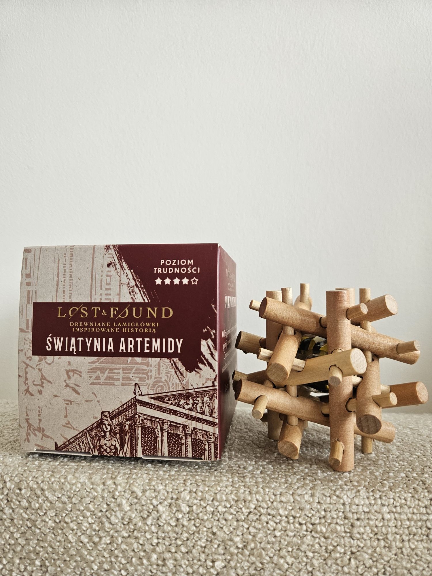 Drewniana łamigłówka świątynia Artemidy/ Bamboo trap