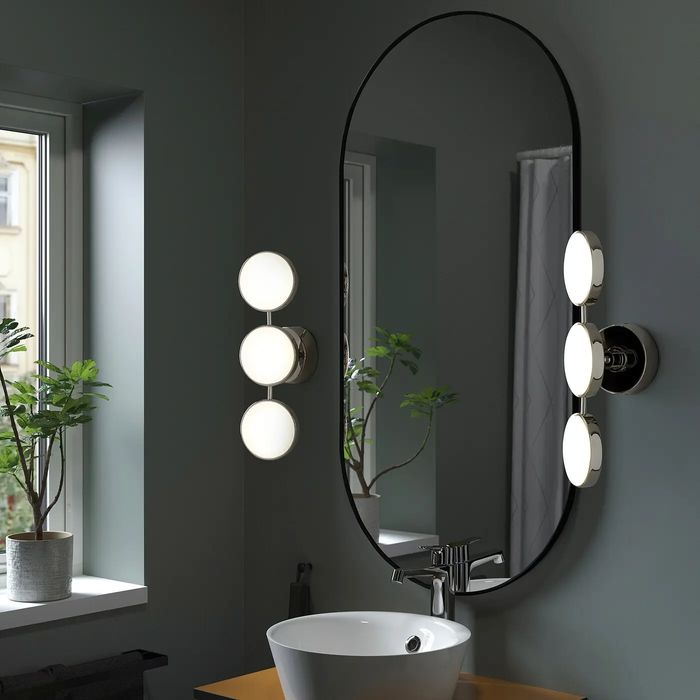 Ikea kabomba lampa chrom 2 sztuki