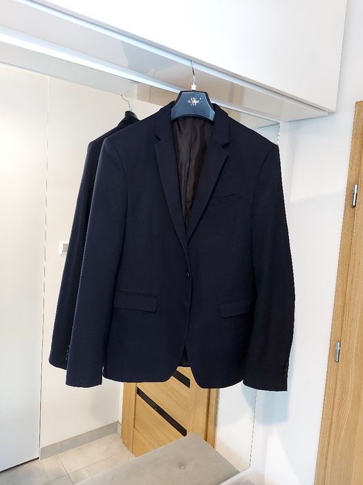 Marynarka męska młodzieżowa roz 50 roz S M granatowa Zara Man