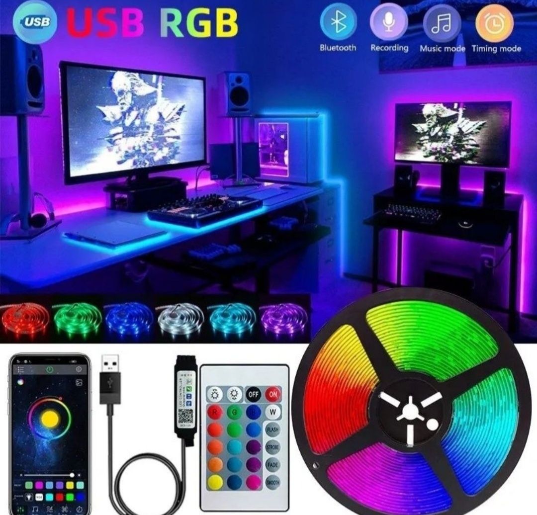 Стрічка led RGB світлодіодна