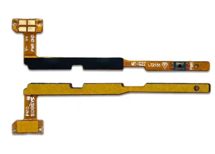 Шлейф Motorola Moto G22 XT2231- 2 з кнопкою ввімкнення та регулювання