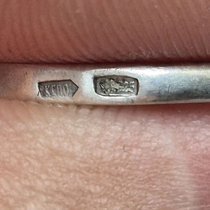 Срібна каблучка 925 проба доріжка з фіанітами