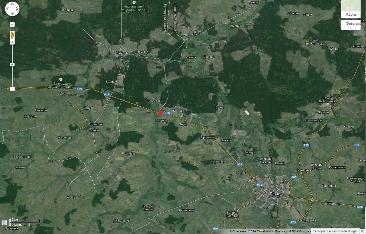 Продаж земельної ділянки у селищі Клевань, Рівненської області