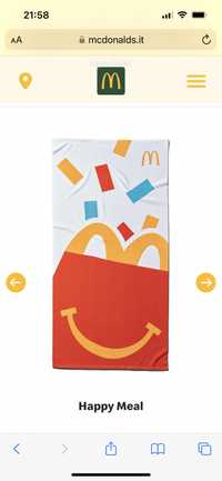 Ręcznik plażowy McDonald Włochy Italy