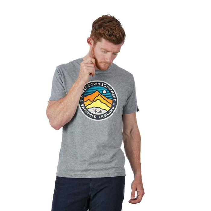 Футболка Rab Stance 3 Peaks (розмір Medium, колір Grey Marl)