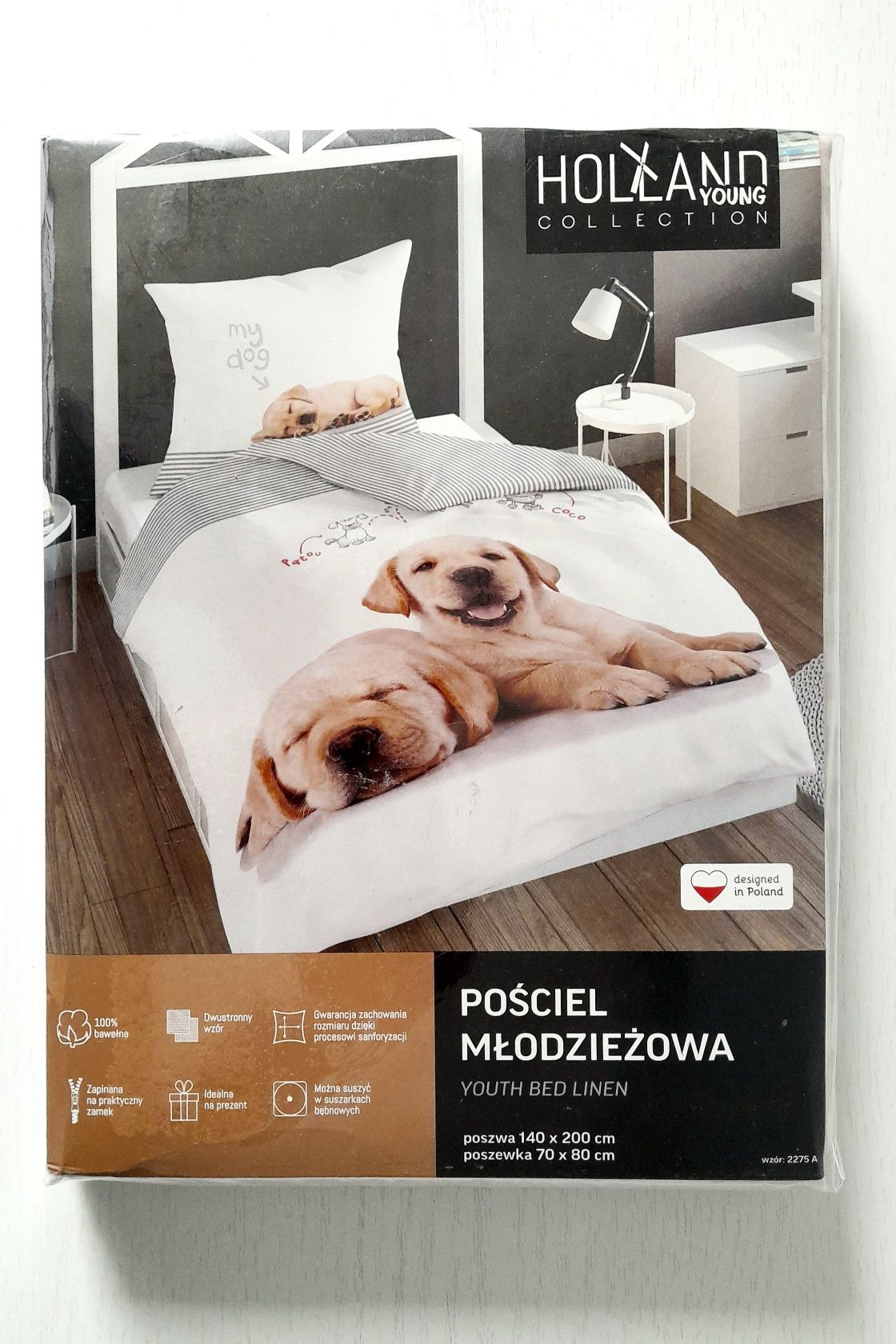 Pościel Pies Labrador 140x200 + 70x80 Bawełna 100%