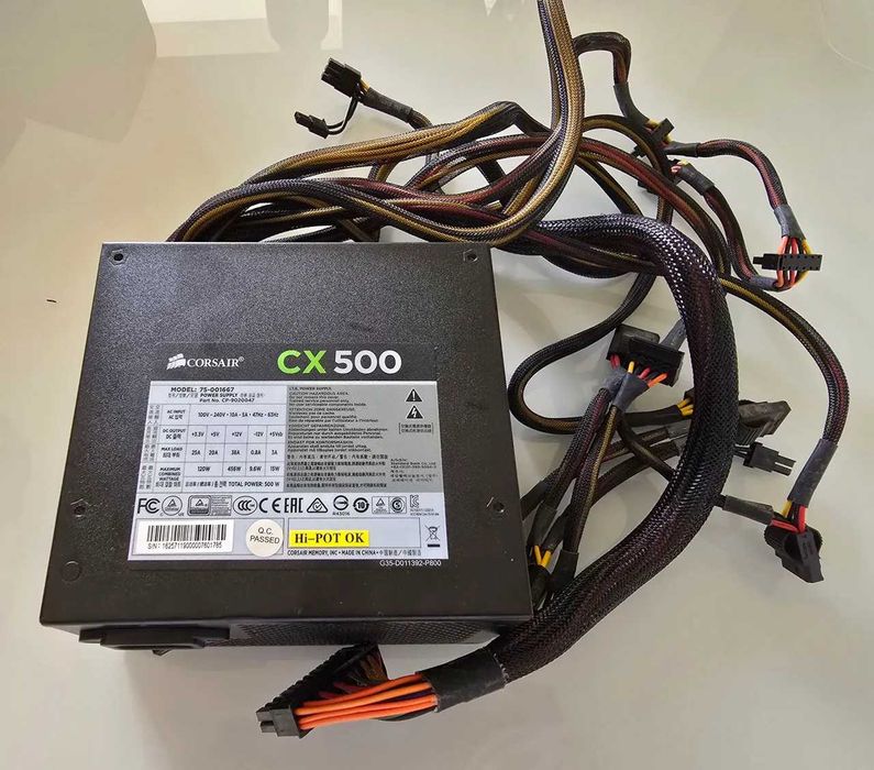 Fonte Alimentação Corsair CX500