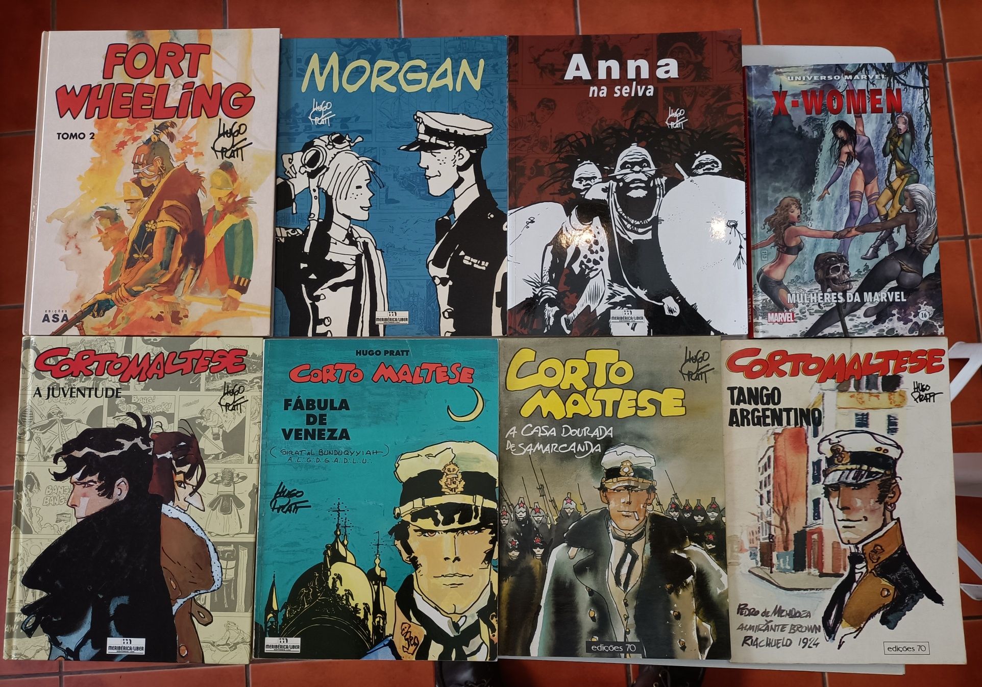 27 Livros de Milo Manara e Hugo Pratt (10 de capa dura)