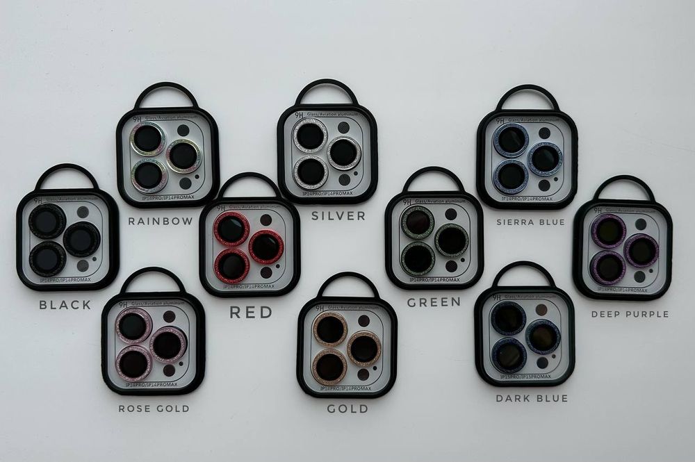 Скло на лінзи камер с блискітками