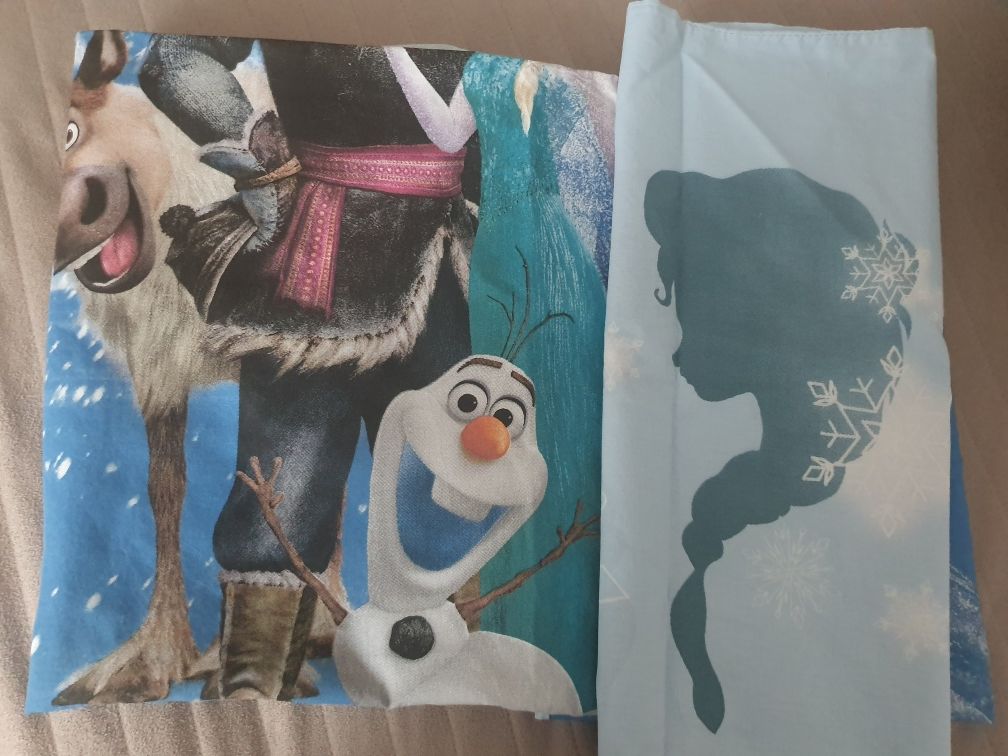 Nowa pościel dziecięca FROZEN, Kraina Lodu – 100 × 135 cm + 40 × 60 cm