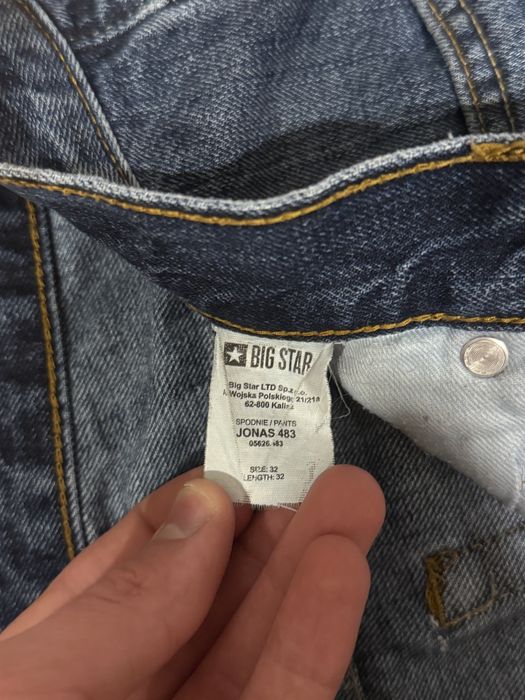 Spodnie jeansowe Big Star Jonas 483 męskie prosty krój straight fit