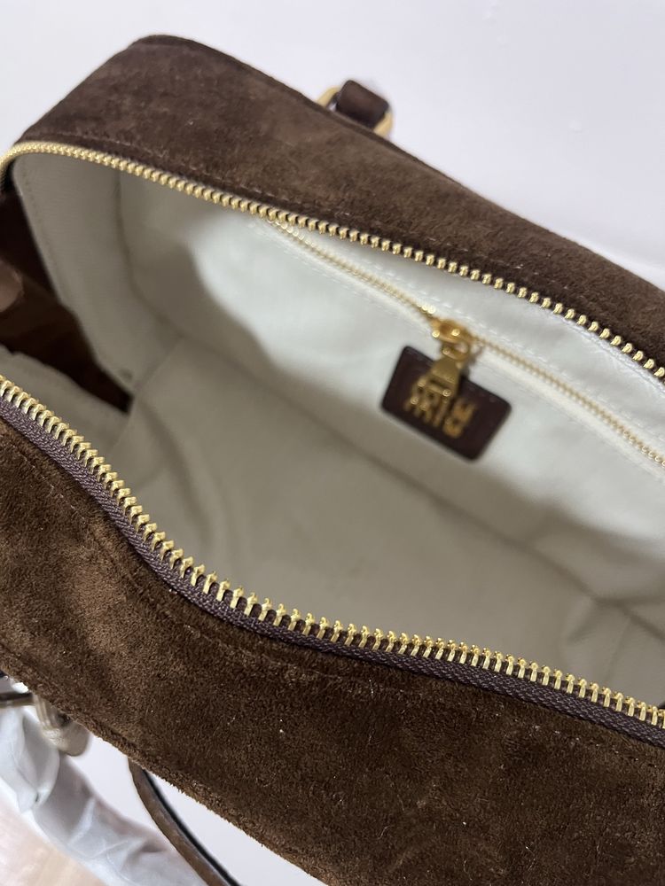 Torebka Miu Miu suede brown nowa