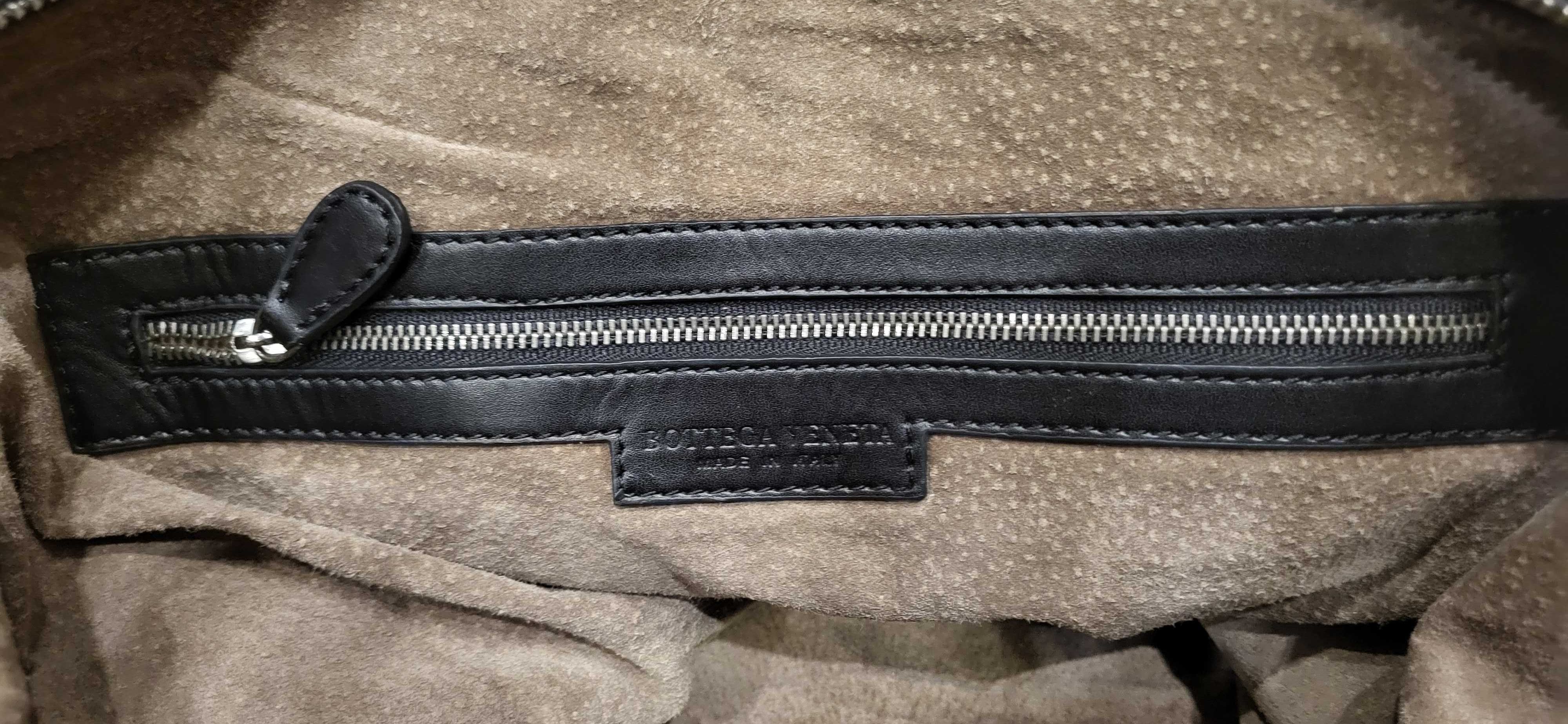 duża skórzana torba damska w stylu Bottega