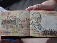 Nota de 10000 escudos de 1989- Professor Egaz Moniz