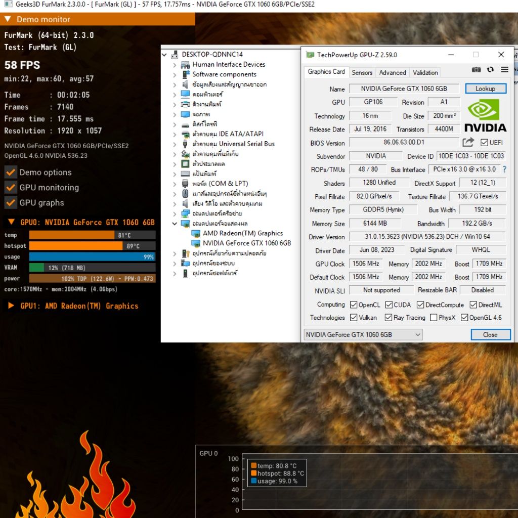 Nvidia Geforce GTX 1060 Ti 6gb MSI