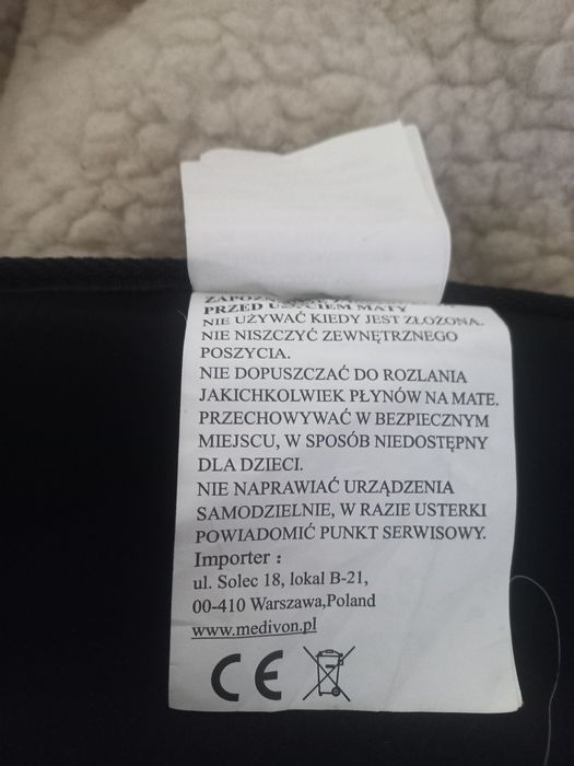 Mata masujaca na krzeslo medivion