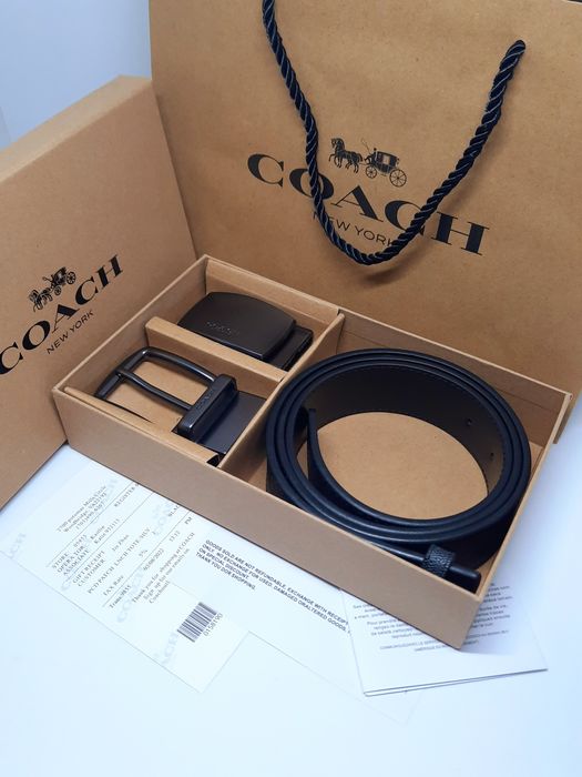 Чоловічий ремінь коач пасок набір | Мужской ремень коач пояс набор