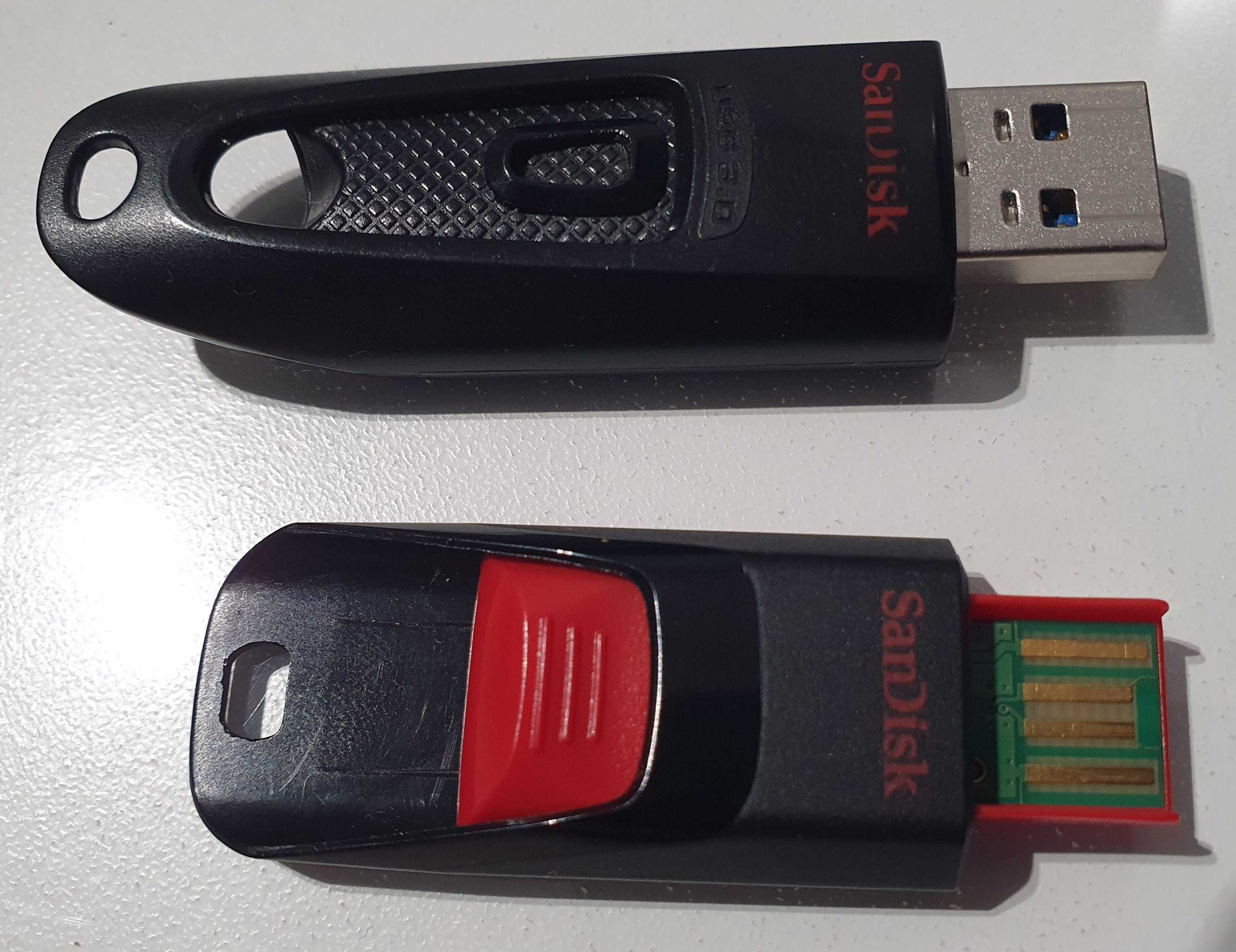 2 x Dysk Pendrive ssd Sandisk Ultra 32gb i Cruzer Edge 32gb = 64gb