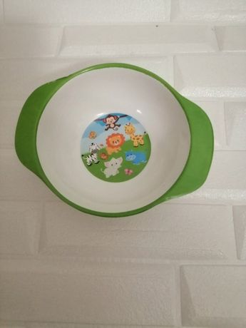 Супница, бульонница детская пластик с рисунком