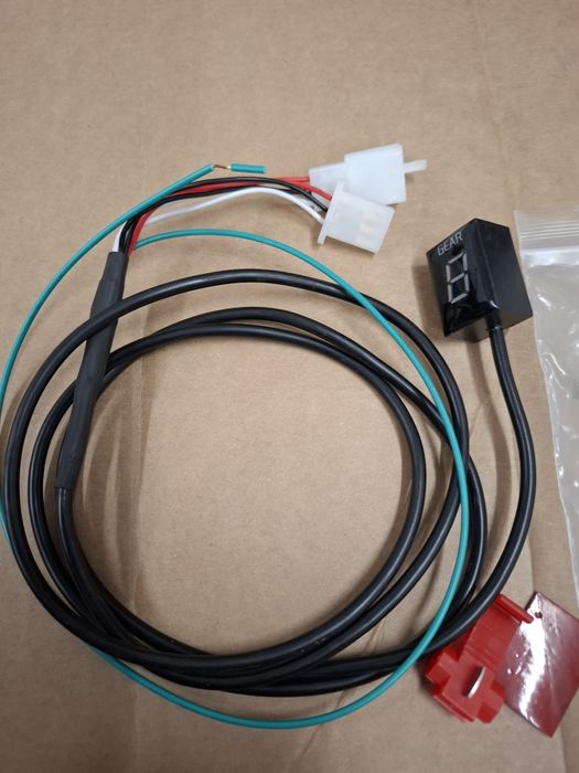 Wyświetlacz zmiany biegów zielony honda