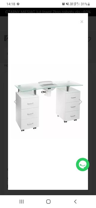 Sprzedam stolik do manicure plus 2 krzesla