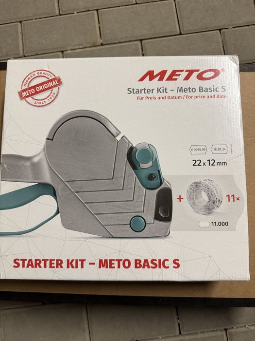 Metkownica jednorzędowa Meto Basic S etykieciarka cena data