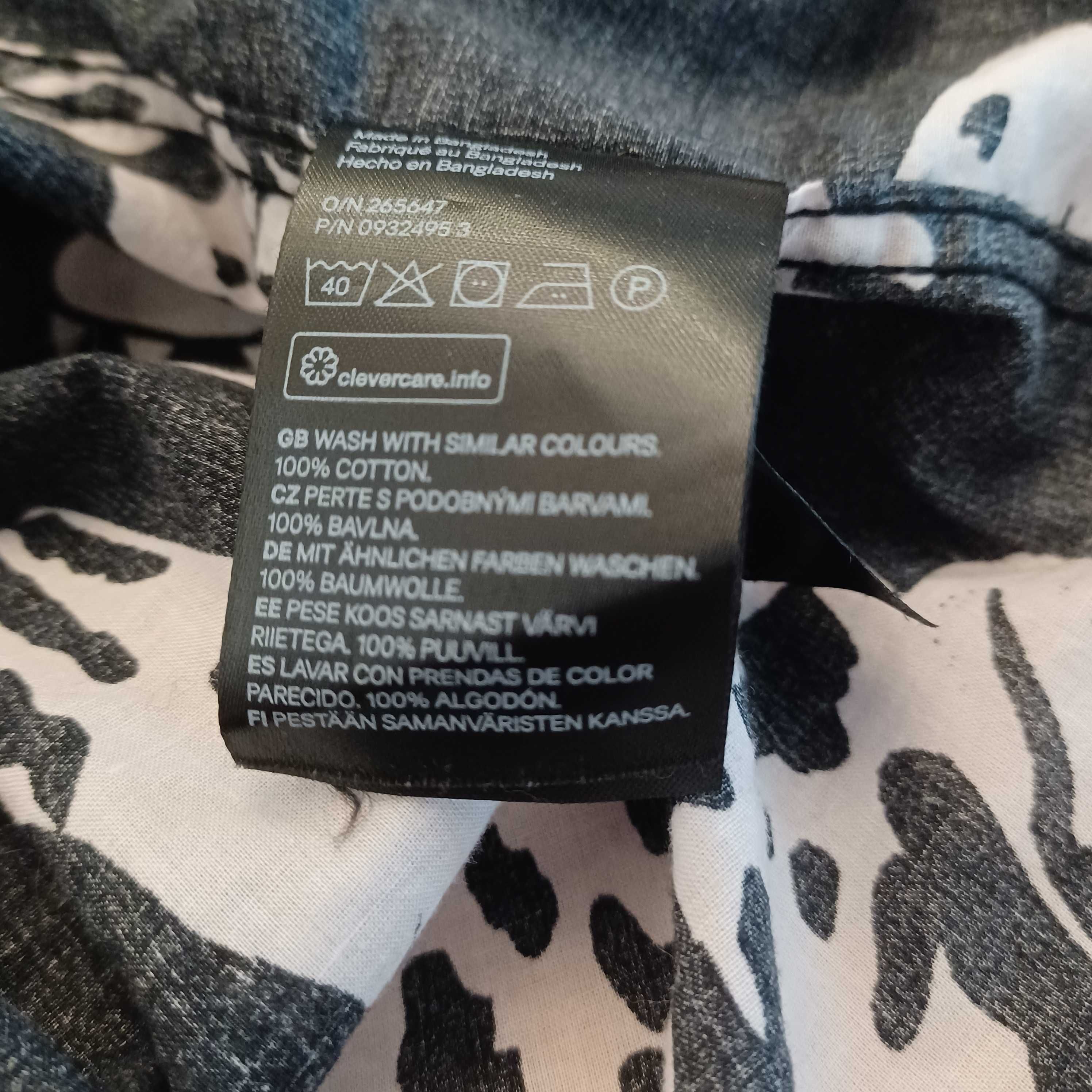 H&M koszula męska przewiewna bawełna na upał XXL