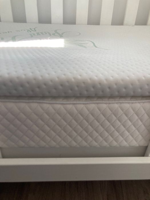 Łóżeczko Pinio + materac PlantPur baby 60x120